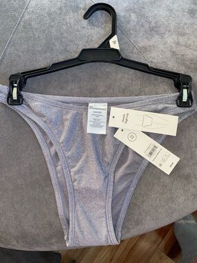 No Boundaries Shimmery Bikini Bottom